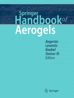 cover image of Springer Handbook of Aerogels
